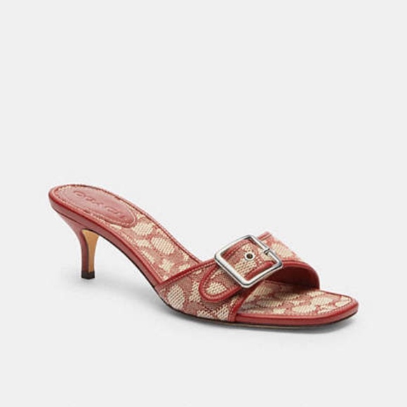 COACH Margot Sandal In Signature Textile Jacquard - Picture 1 of 7